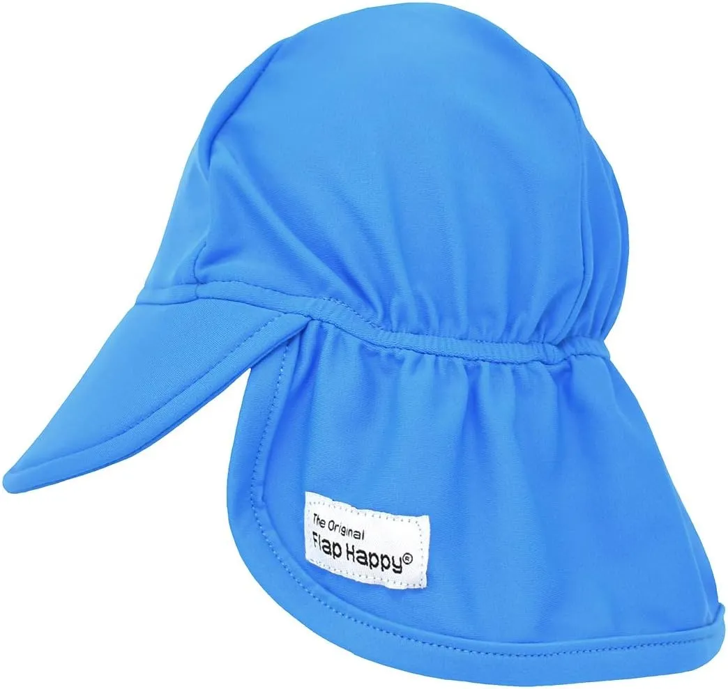 Baby and Childrens Swim Flap Hat UPF 50 , Highest Certified UV Sun Protection, Azo-free dye, Floats on Water