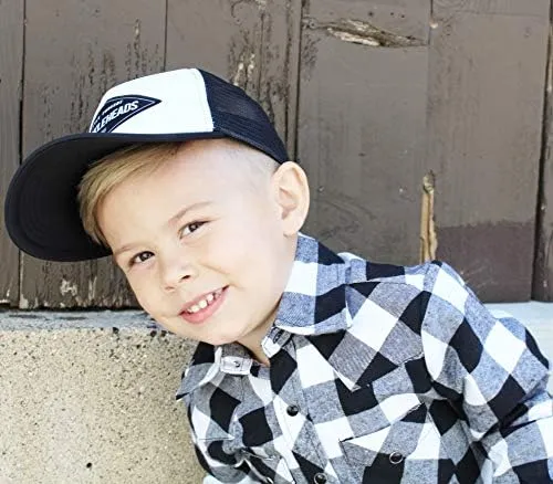 Baby Hats - Baseball Hat, Newborn Youth Flat Brim Mesh Trucker Surf Skate Bubba Bro Fitted Beach Cap Gorros para Bebes