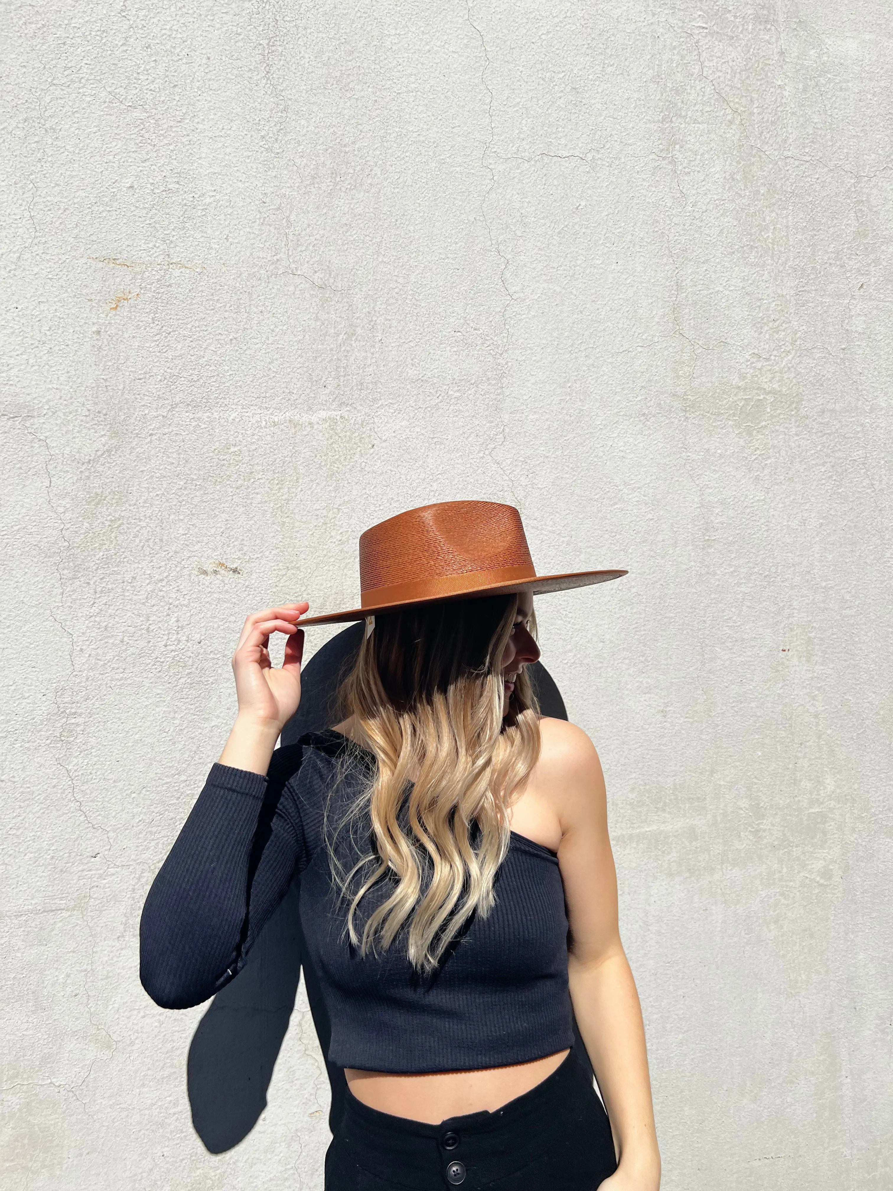 Brixton Joanna Straw Hat | Brown/Caramel