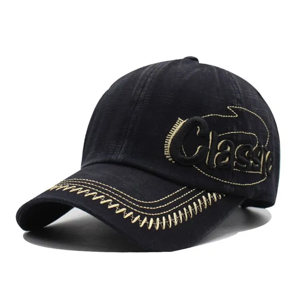 Classic Embossed Vintage Snapback Cap