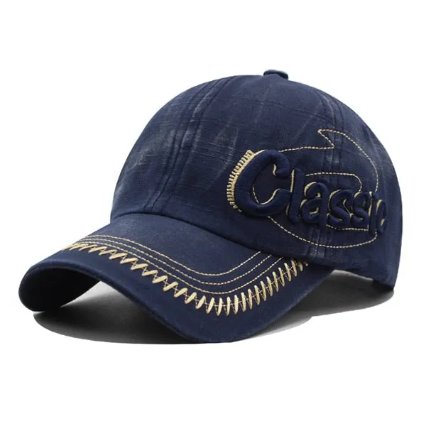 Classic Embossed Vintage Snapback Cap