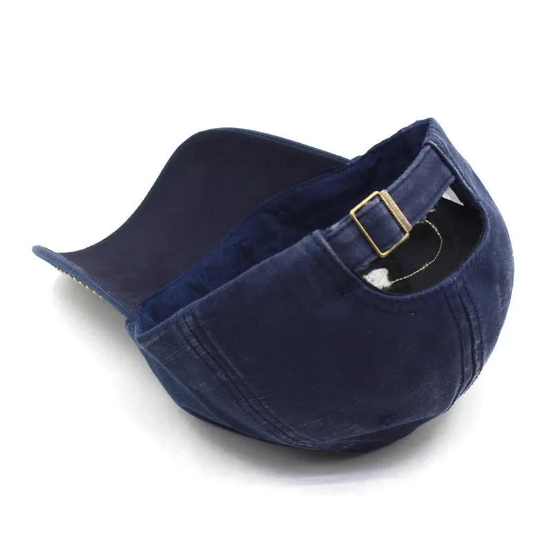 Classic Embossed Vintage Snapback Cap