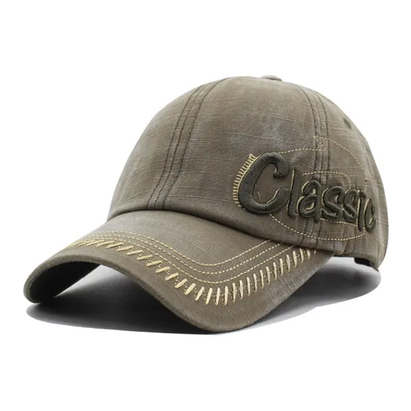 Classic Embossed Vintage Snapback Cap