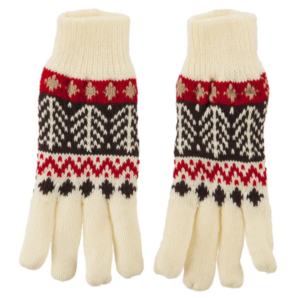 Combo Pine Fleece Lining Ladies Gloves