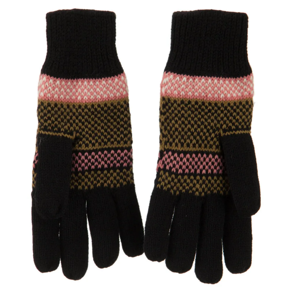 Combo Pine Fleece Lining Ladies Gloves