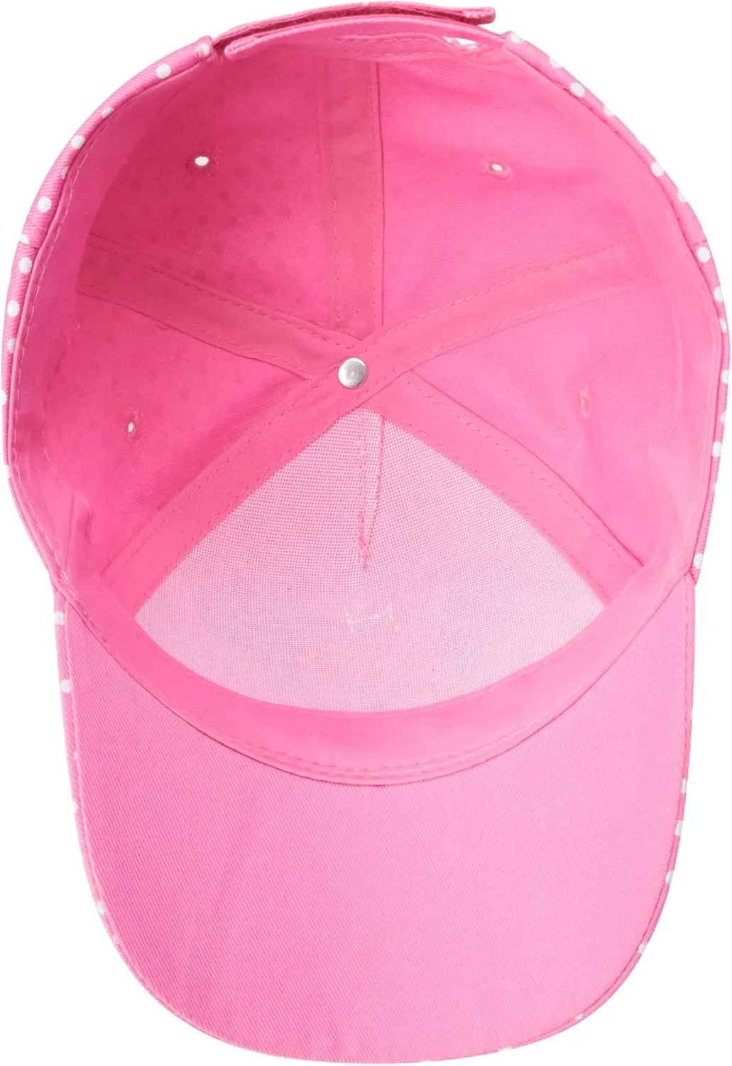 Disney Girls' Minnie Mouse Baseball Cap - 3D Bow Curved Brim Strap Back Hat (4-7)