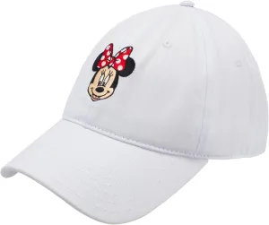 Disney Minnie Mouse Dad Hat, Cotton Adjustable Baseball Cap with Curved Brim