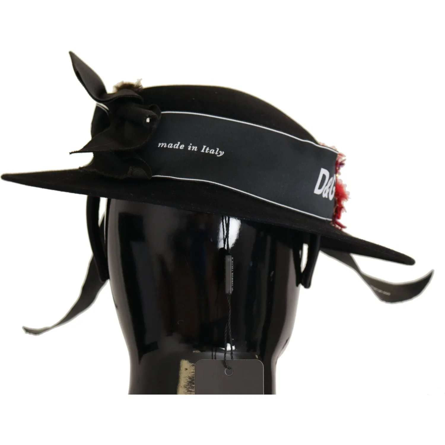 Dolce & Gabbana Elegant Wide Brim Black Hat