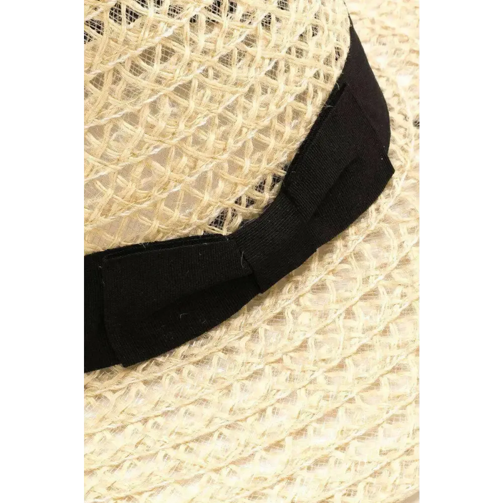 Elevate Your Look with the Fame Wide Brim Straw Weave Sun Hat