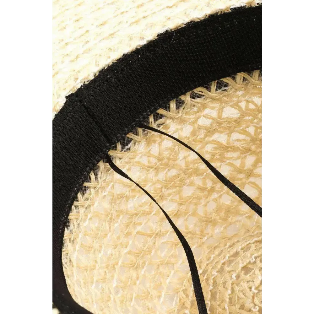 Elevate Your Look with the Fame Wide Brim Straw Weave Sun Hat