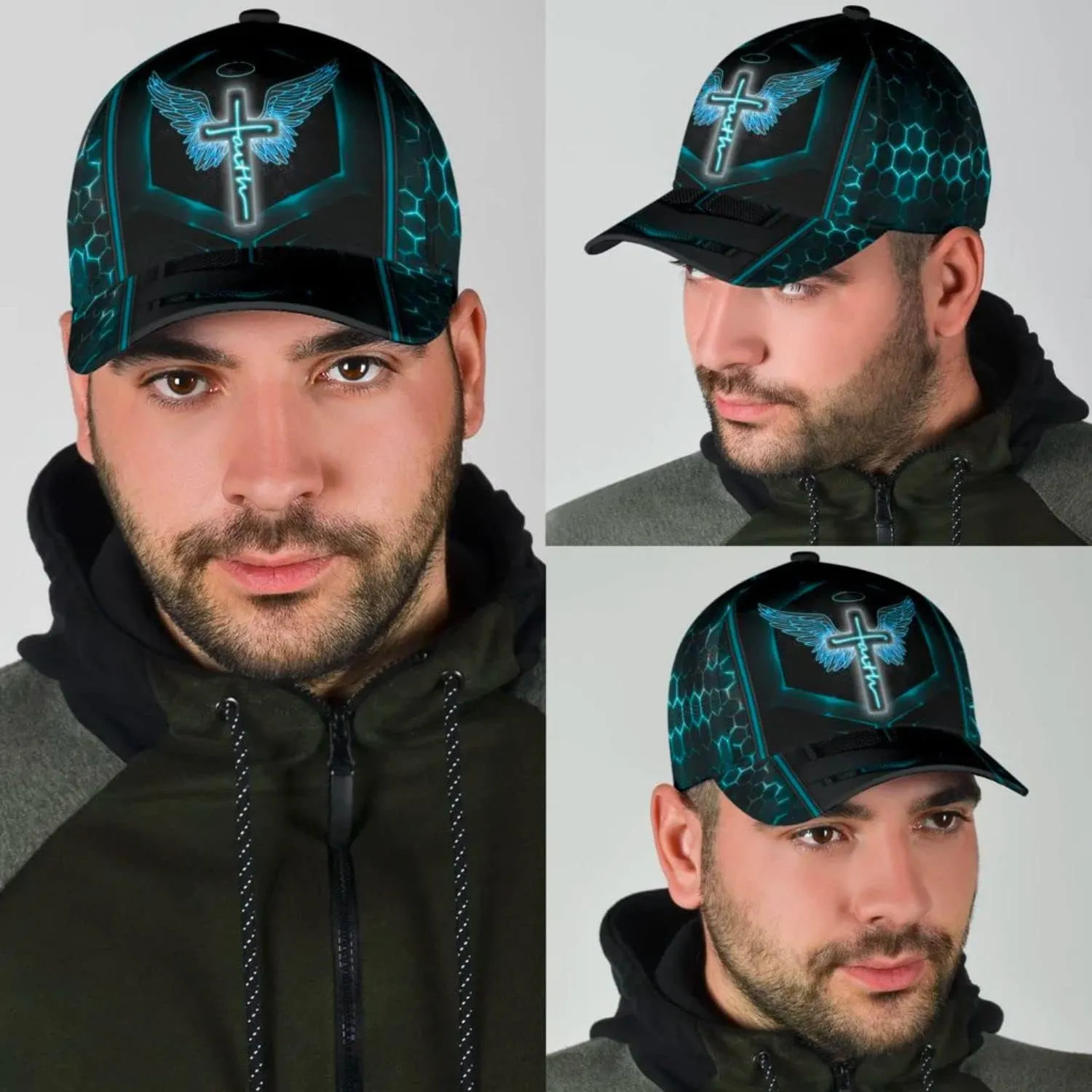 Faith Wing Baseball Cap - Christian Hats for Men and Women