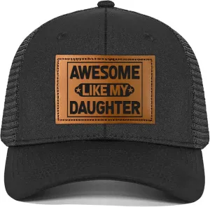 Gifts for Dad from Daughter - Fathers Day Hat - Dad Gifts from Daughter - Adjustable Fit, Comfortable Cotton, Perfect Present for Fathers Day, Awesome Father Daughter Trucker Hat