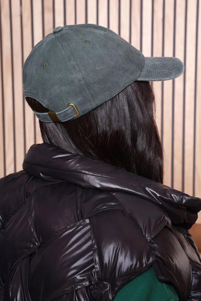 Hats Off Vintage Wash Baseball Cap - Hunter Green