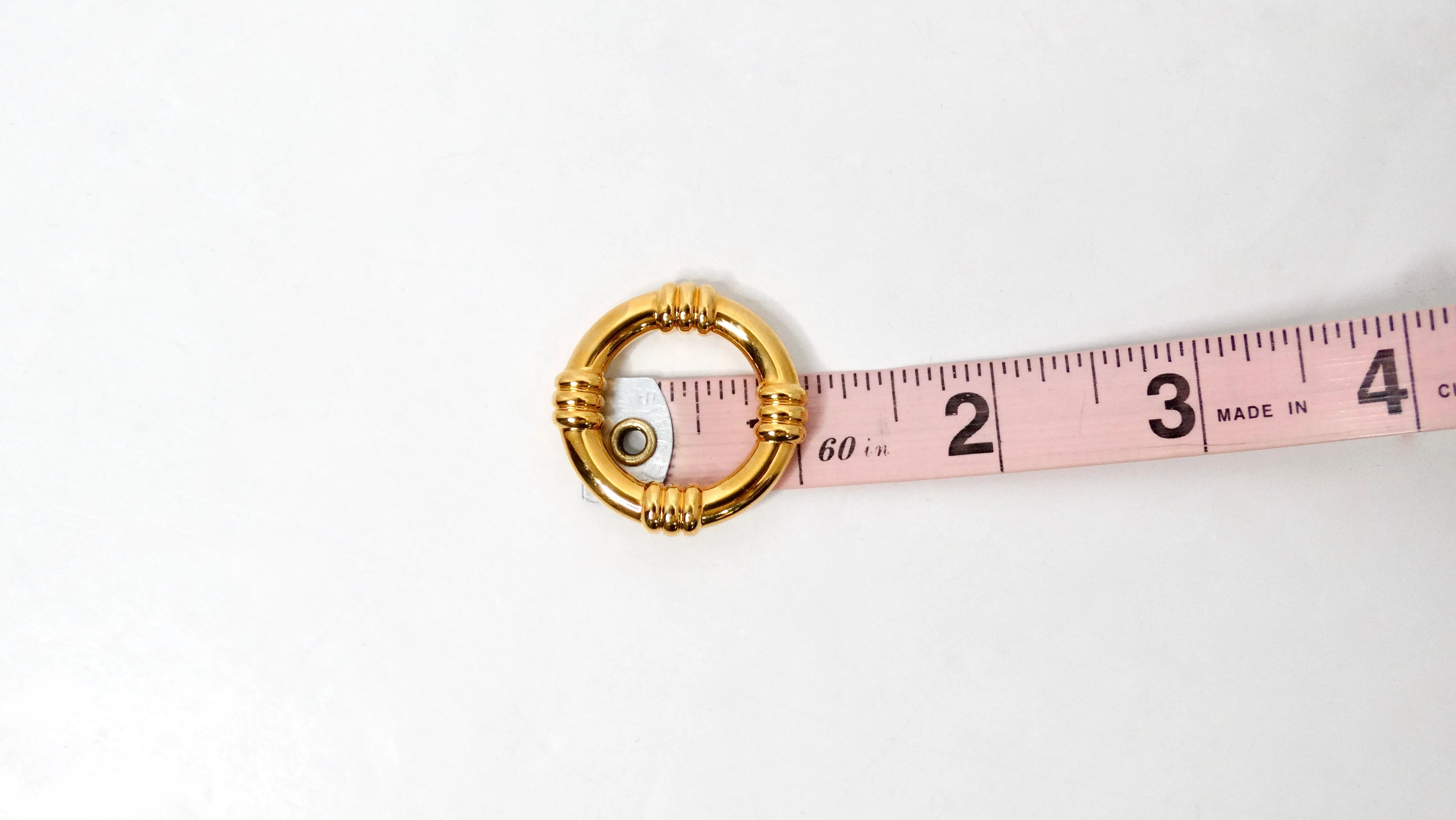 Hermes 18k Gold Plated Scarf Ring