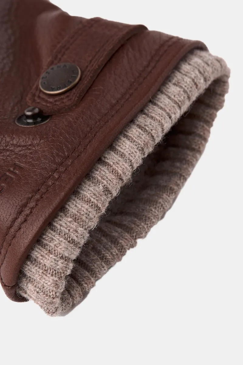 Hestra Leather Utsjö Gloves (Chestnut)