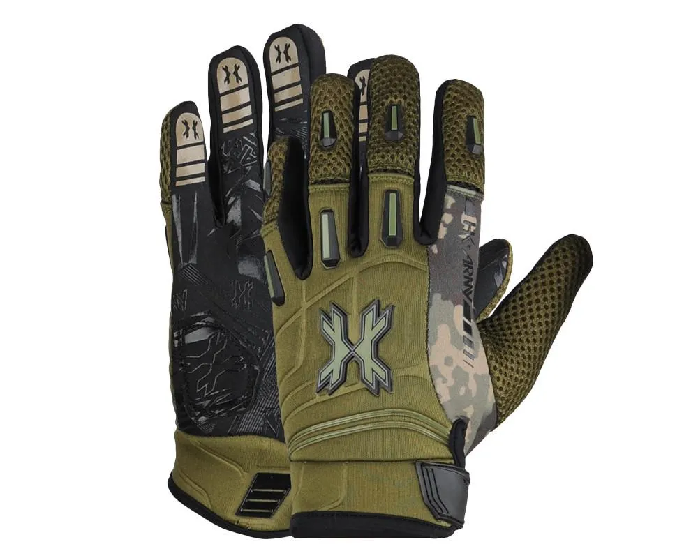 HK Army Pro Gloves Full Finger - Olive Camo