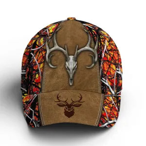 Hunting Camouflage Multicolor Deer Logo Baseball Cap