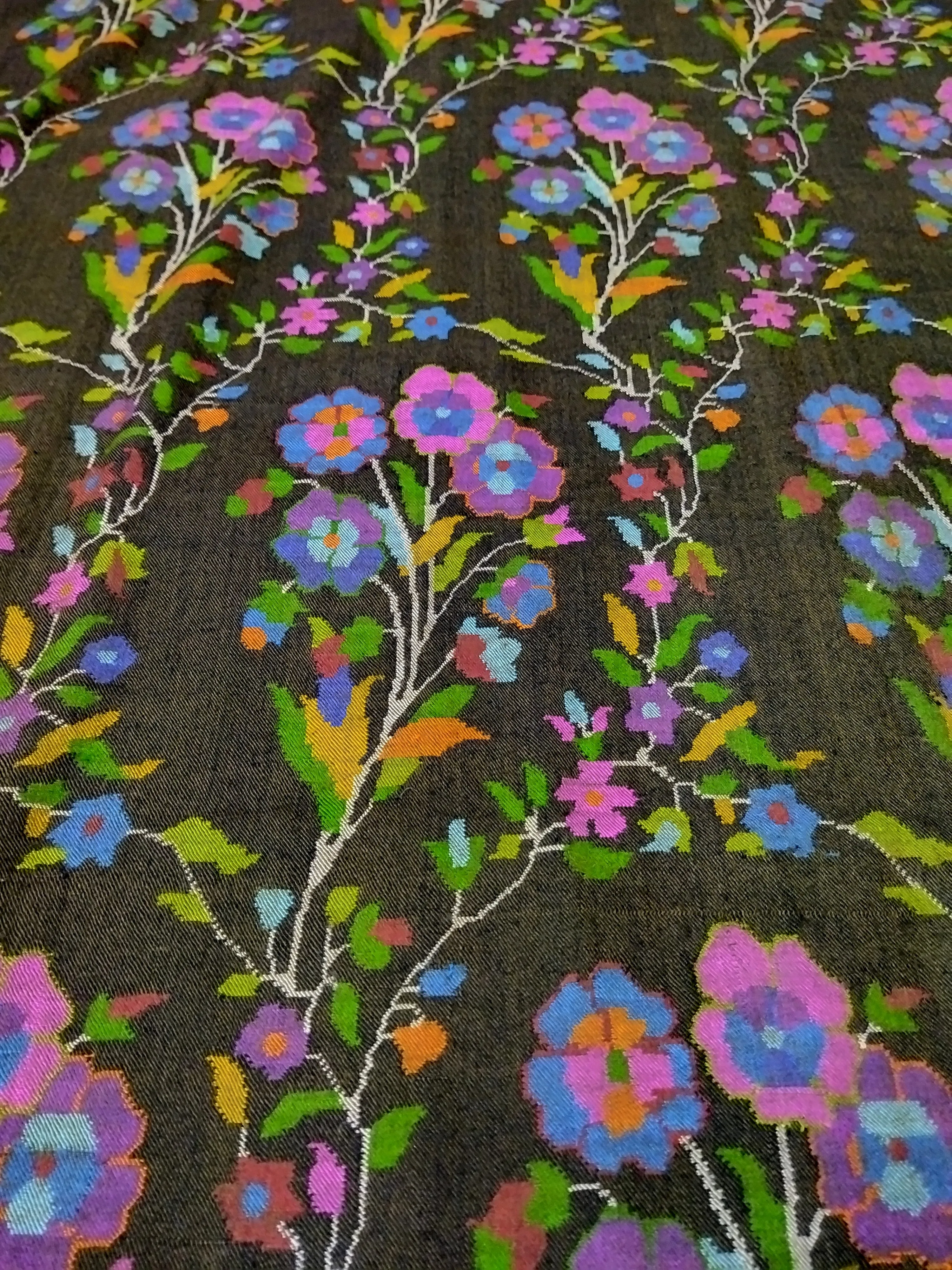 Kani weave pashmina shawl allover 40x80 inch