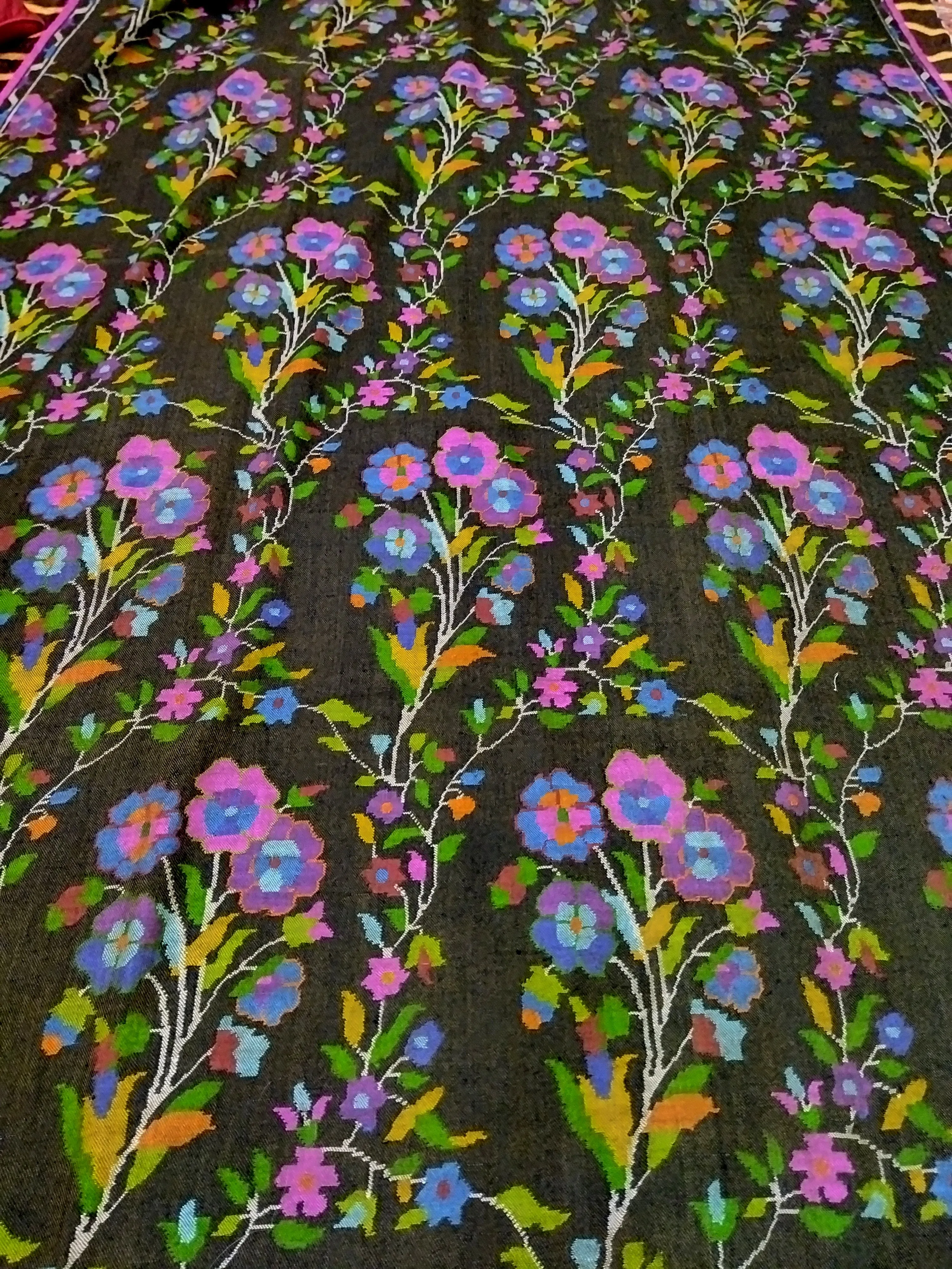 Kani weave pashmina shawl allover 40x80 inch