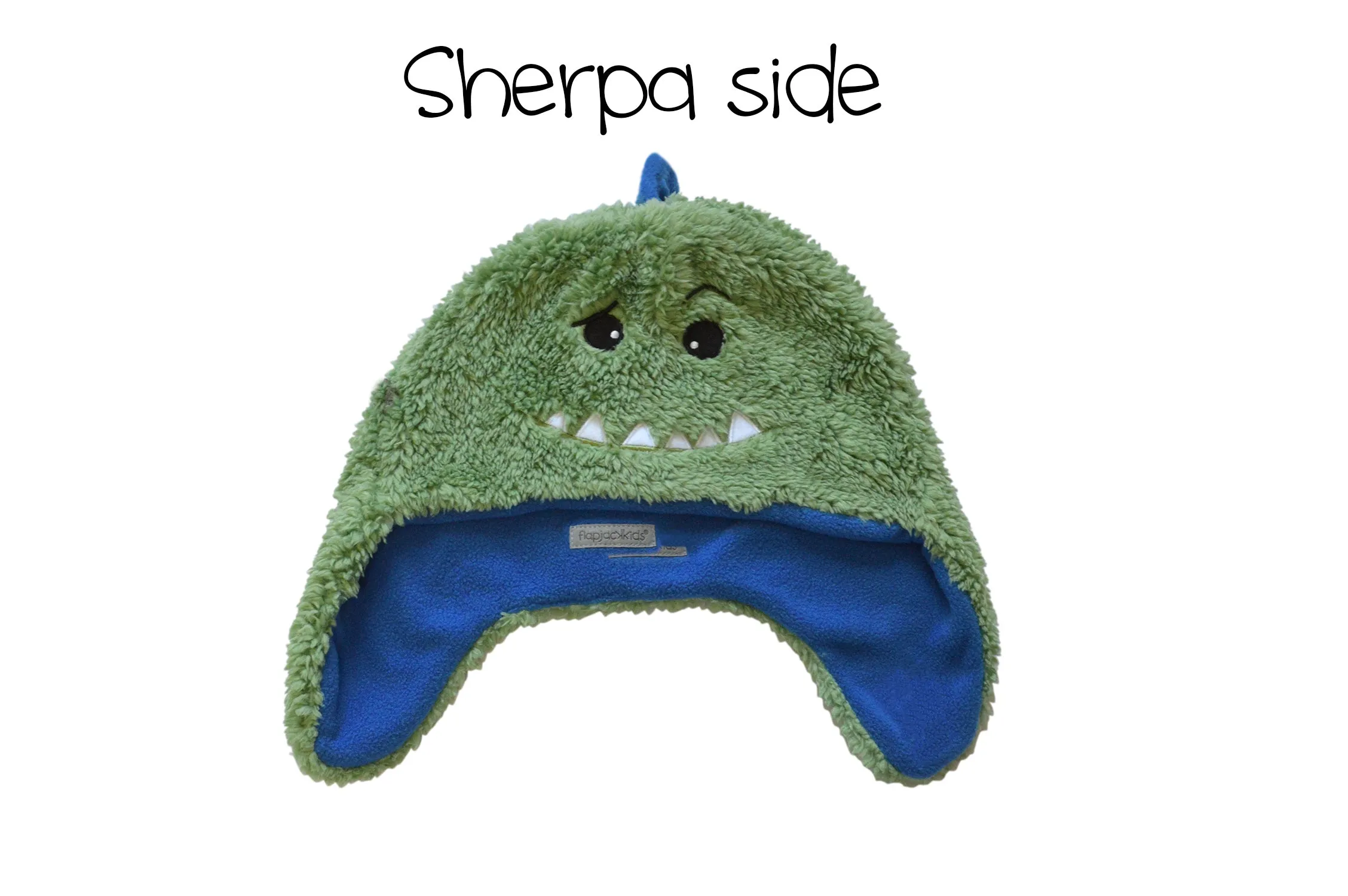 Kids & Baby Reversible Sherpa Hat - Dinosaur & Shark