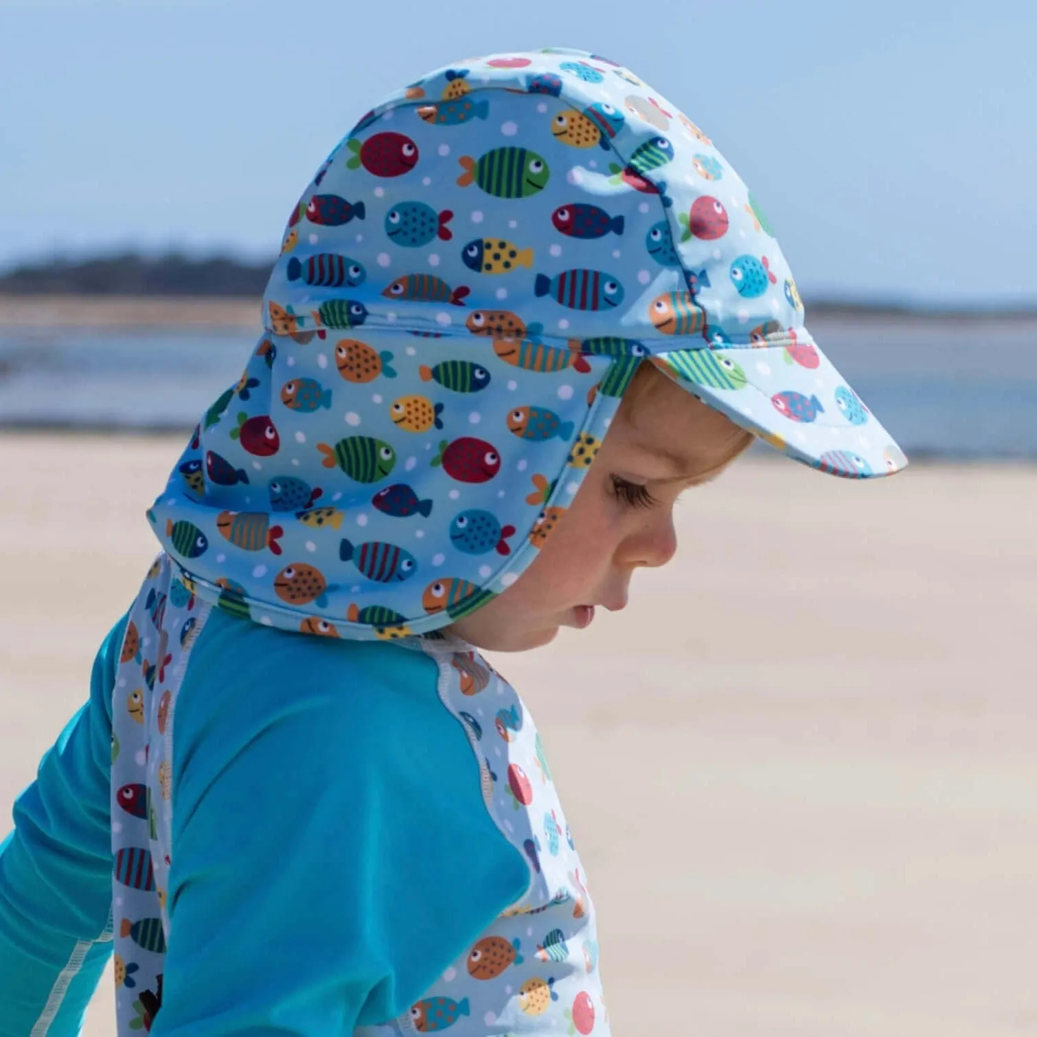 Kids Swim flap cap | Fish Frenzy