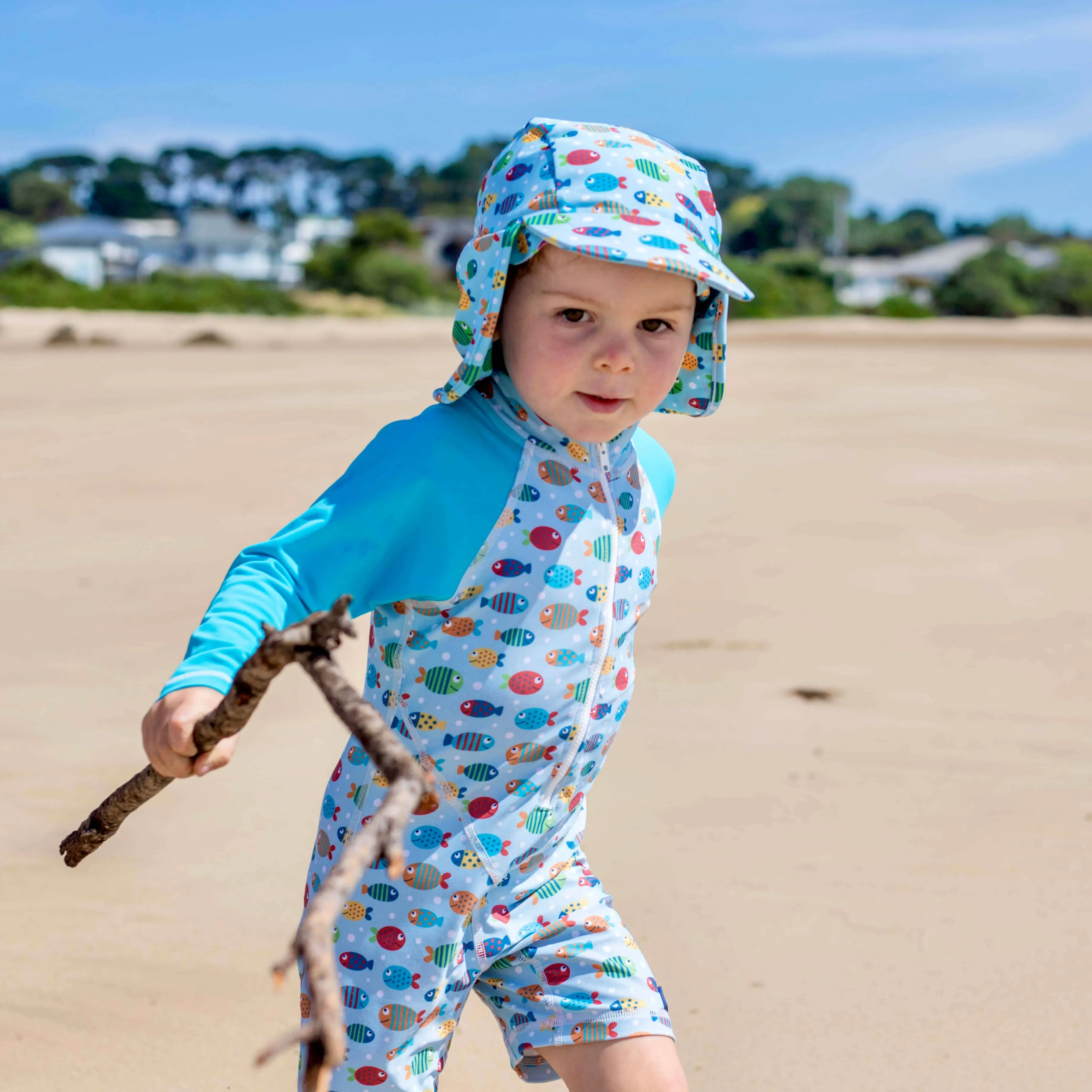 Kids Swim flap cap | Fish Frenzy