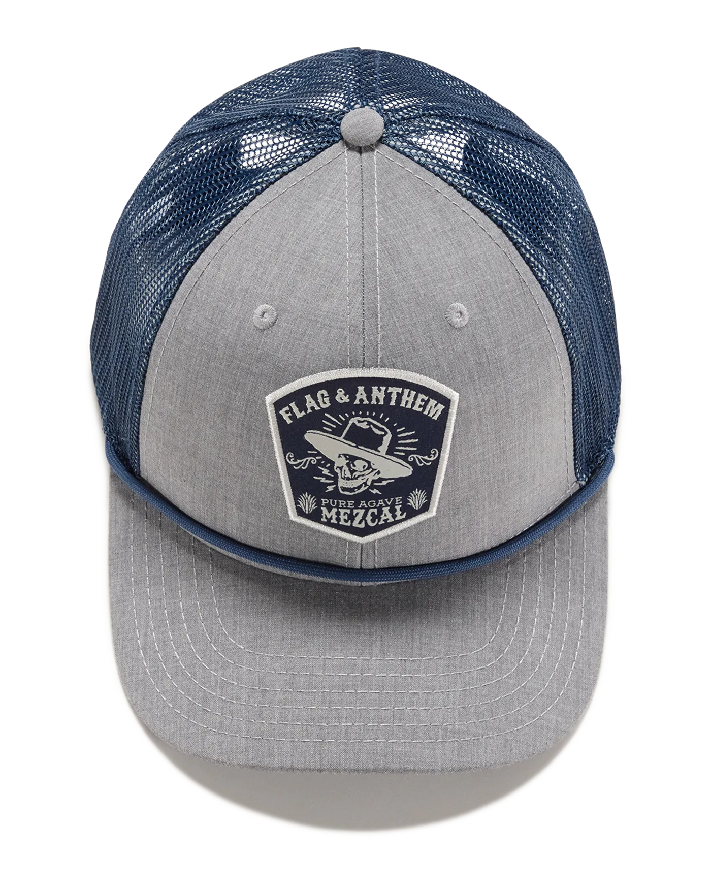 LIGHTENING SKULL MEZCAL ROPE TRUCKER HAT