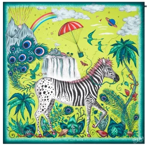 Lost World Silk Chiffon Scarf