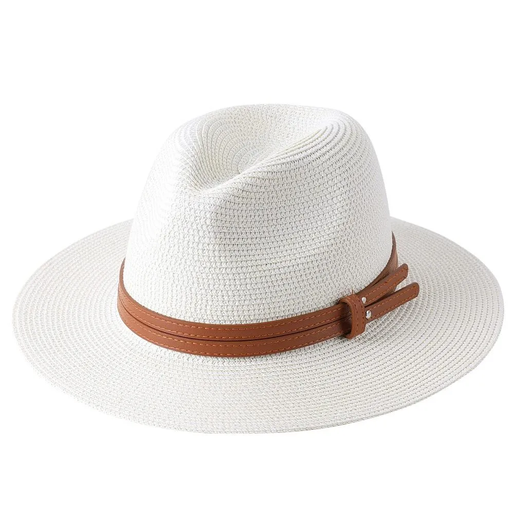 Malaga Panama Hat With Leather Band
