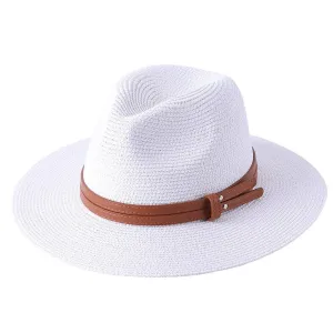 Malaga Panama Hat With Leather Band