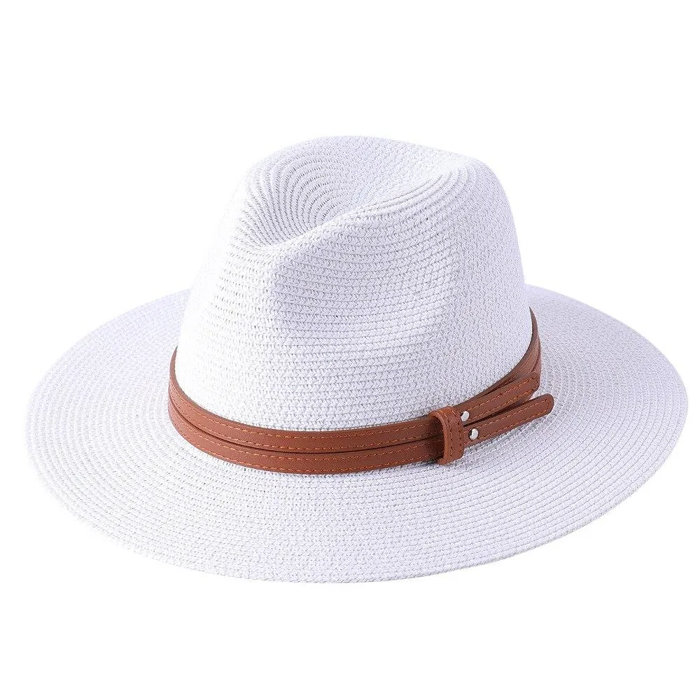 Malaga Panama Hat With Leather Band