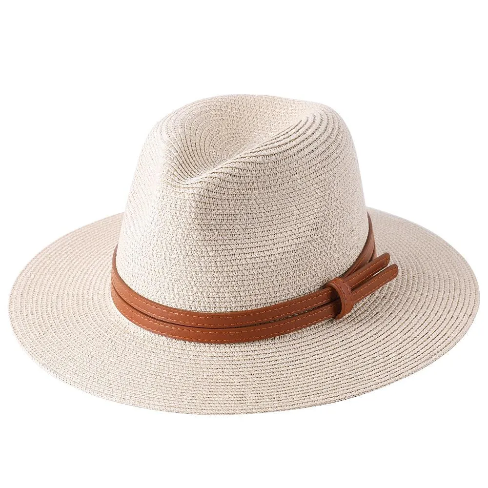 Malaga Panama Hat With Leather Band