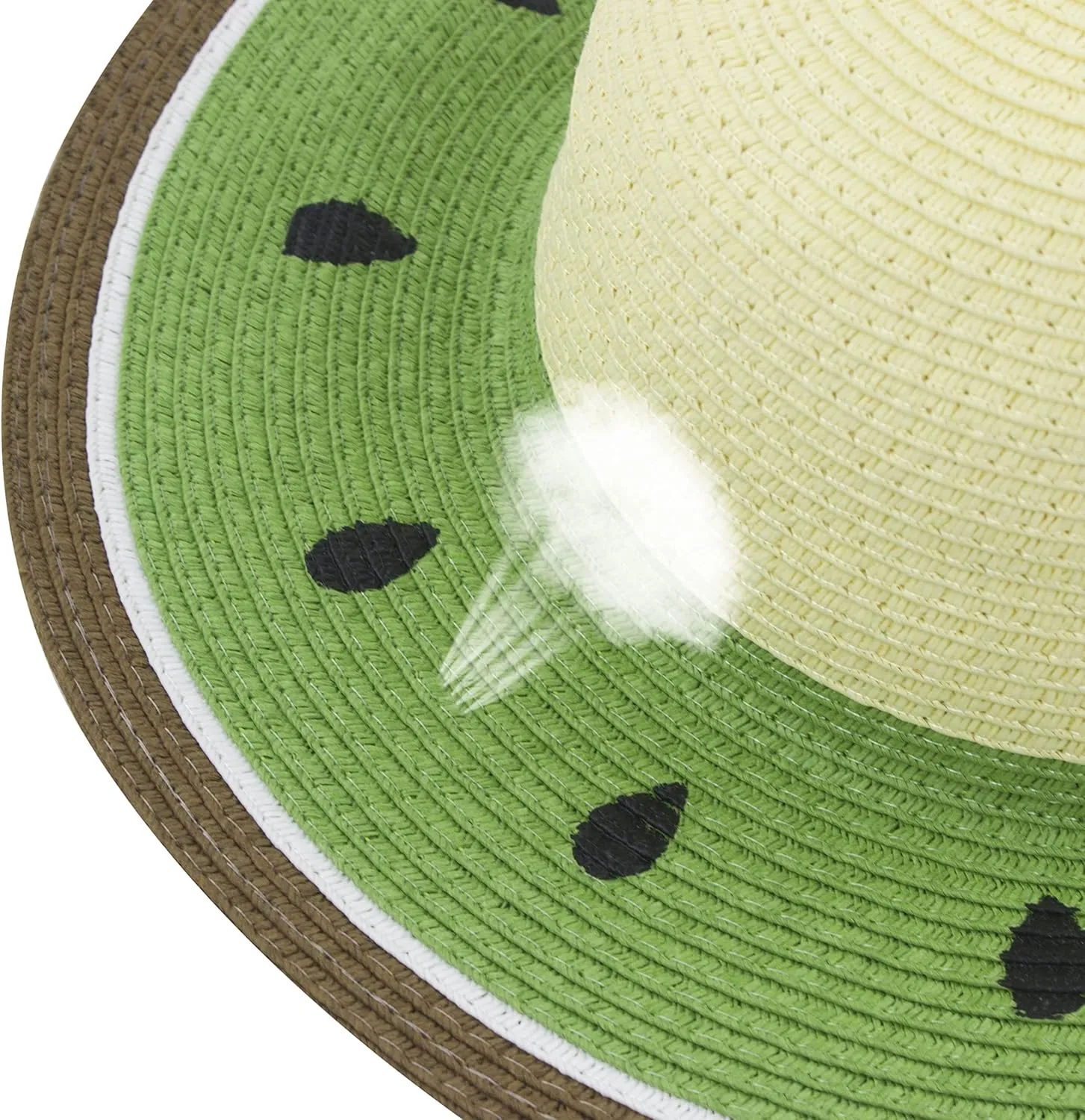 Muryobao Girl Kids Summer Straw Wide Brim Floppy Beach Sun Hat