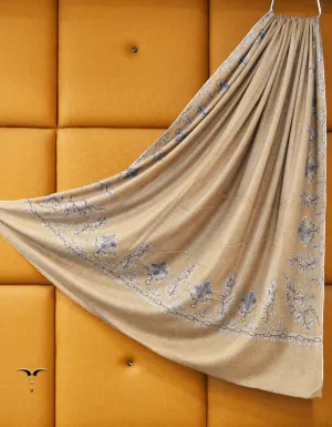 natural Men Embroidery Pashmina Shawl 7853