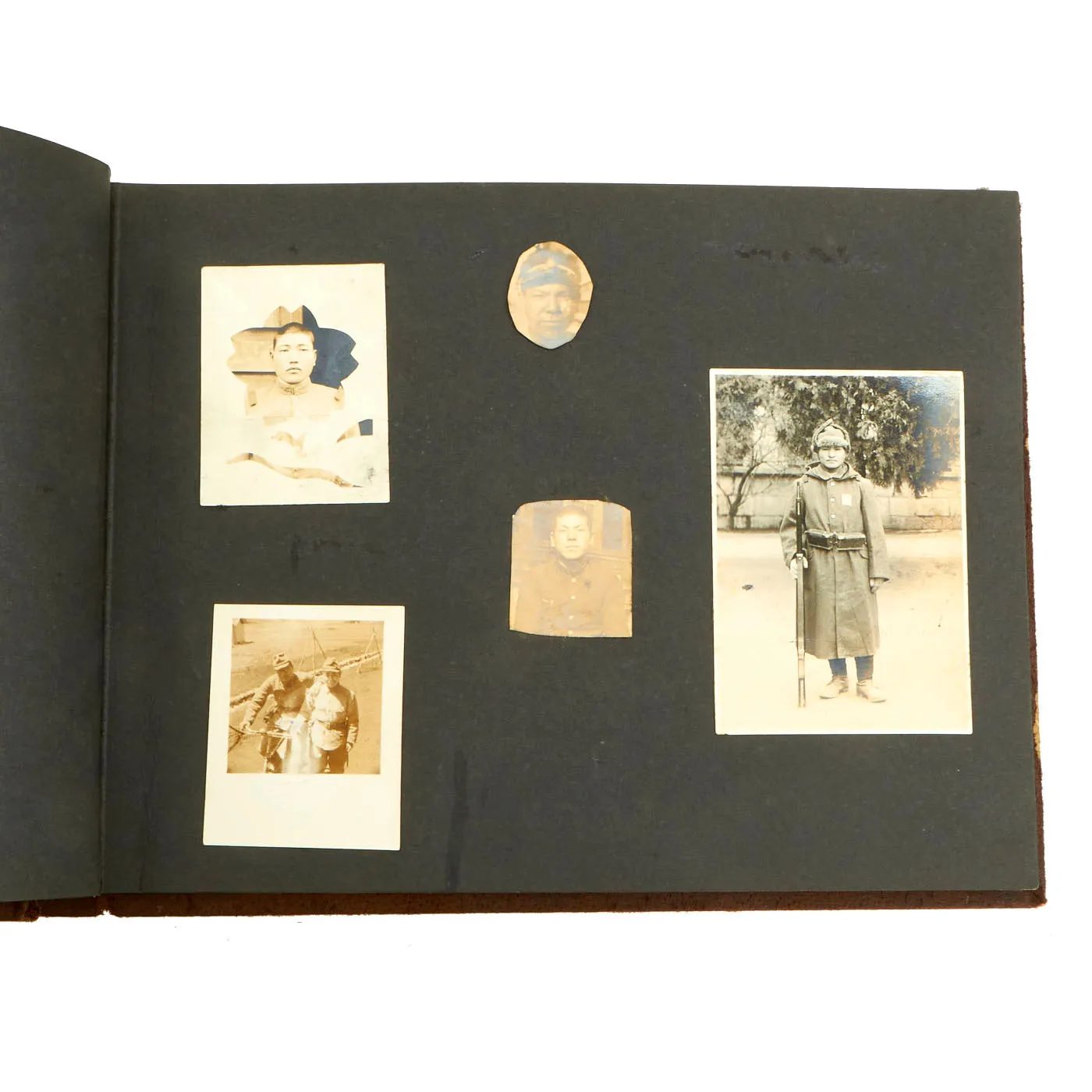 Original Imperial Japanese Army WWII Service Memories Personal Photo Album Featuring Emperor Hirohito - 63 Pictures