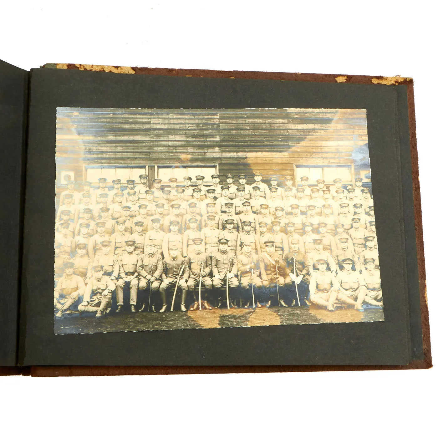 Original Imperial Japanese Army WWII Service Memories Personal Photo Album Featuring Emperor Hirohito - 63 Pictures