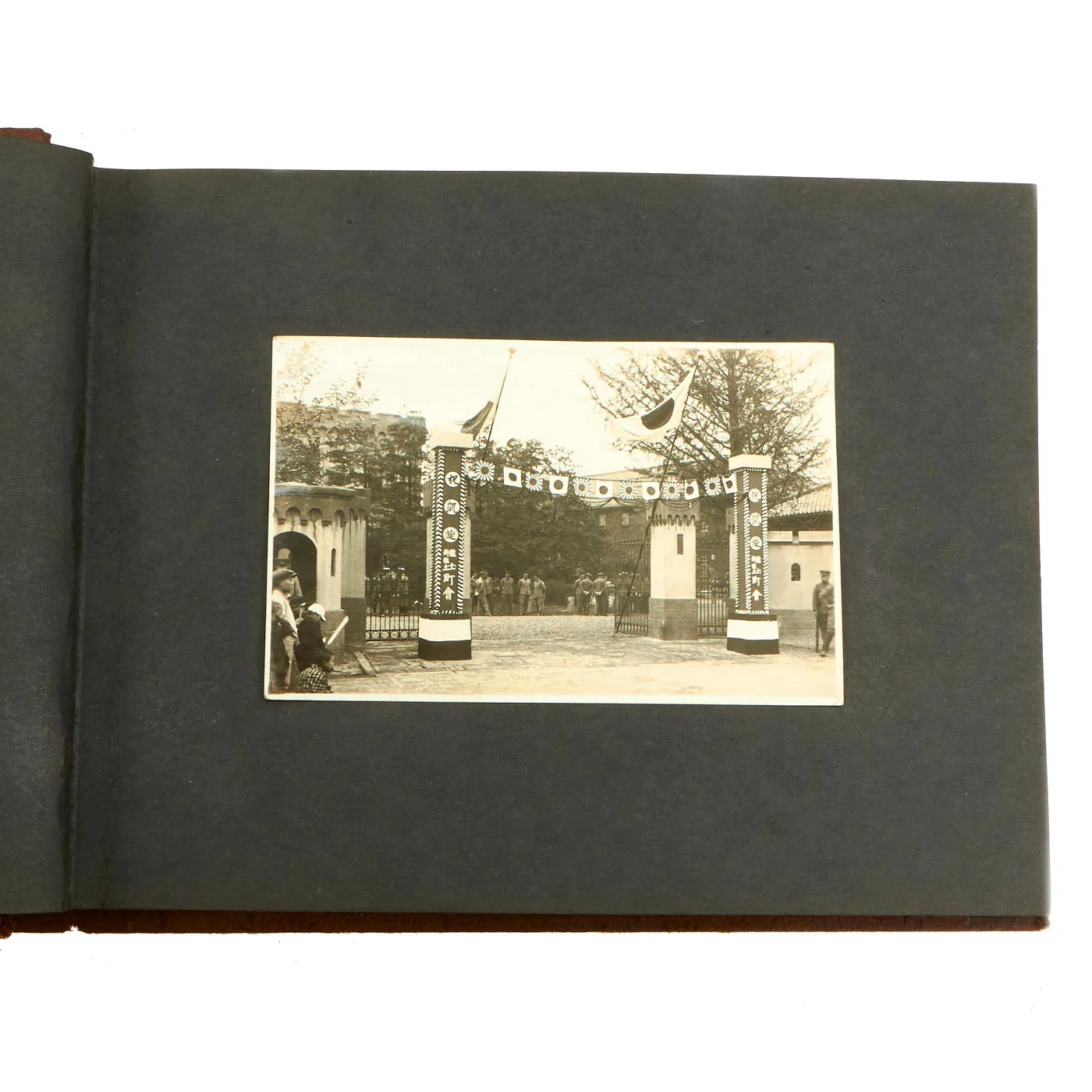 Original Imperial Japanese Army WWII Service Memories Personal Photo Album Featuring Emperor Hirohito - 63 Pictures