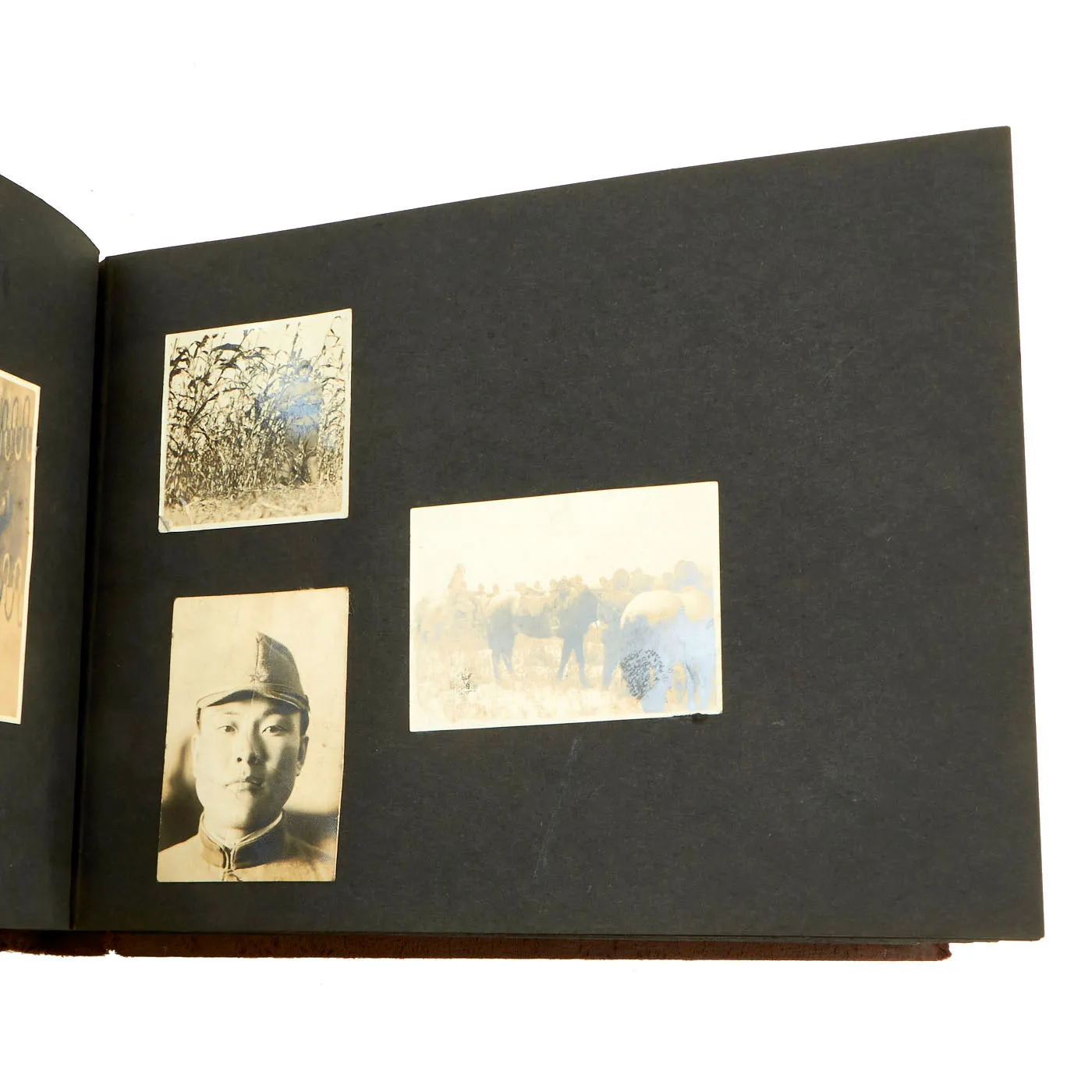 Original Imperial Japanese Army WWII Service Memories Personal Photo Album Featuring Emperor Hirohito - 63 Pictures