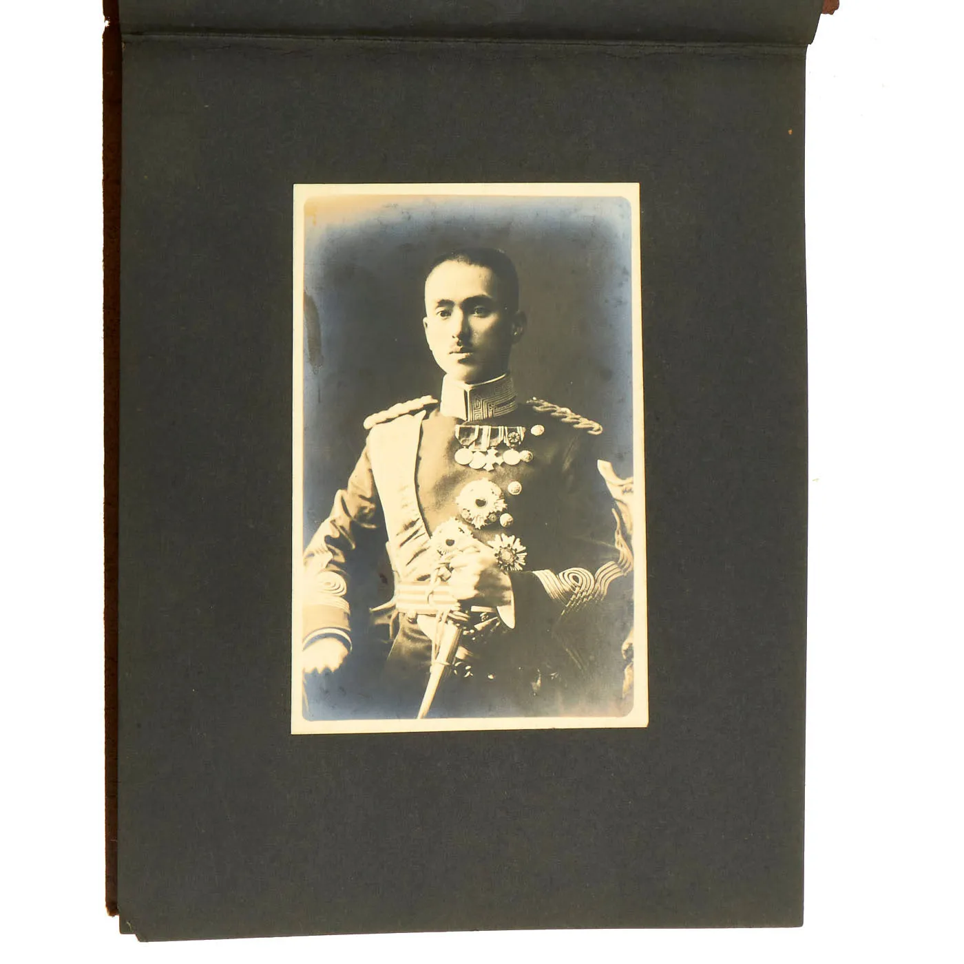 Original Imperial Japanese Army WWII Service Memories Personal Photo Album Featuring Emperor Hirohito - 63 Pictures
