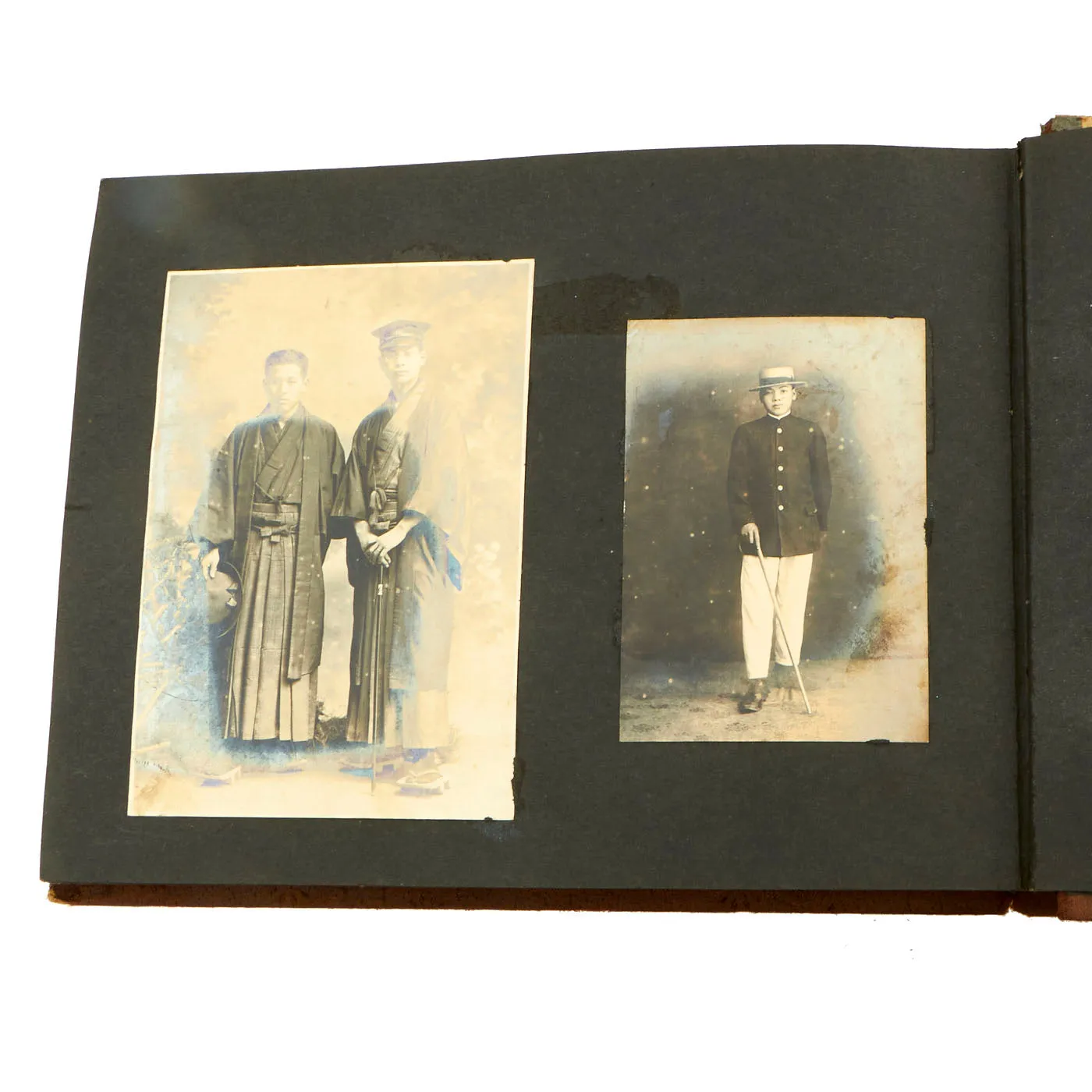 Original Imperial Japanese Army WWII Service Memories Personal Photo Album Featuring Emperor Hirohito - 63 Pictures