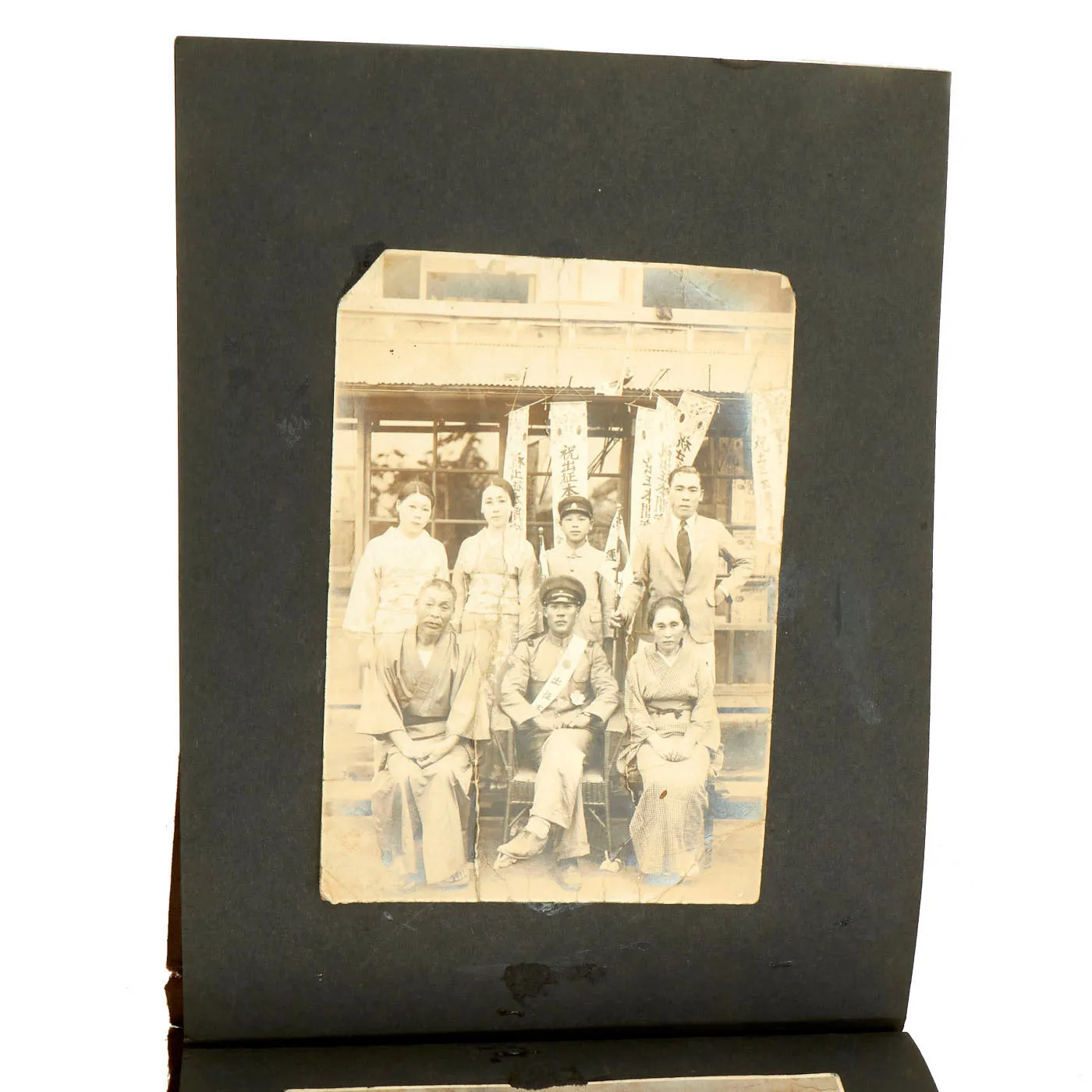 Original Imperial Japanese Army WWII Service Memories Personal Photo Album Featuring Emperor Hirohito - 63 Pictures