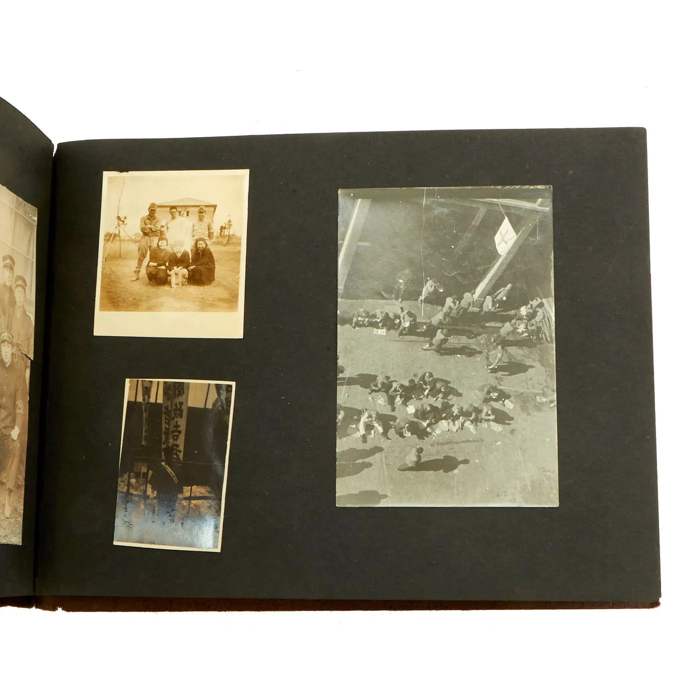 Original Imperial Japanese Army WWII Service Memories Personal Photo Album Featuring Emperor Hirohito - 63 Pictures