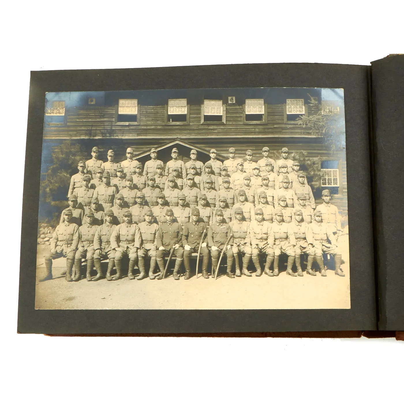 Original Imperial Japanese Army WWII Service Memories Personal Photo Album Featuring Emperor Hirohito - 63 Pictures
