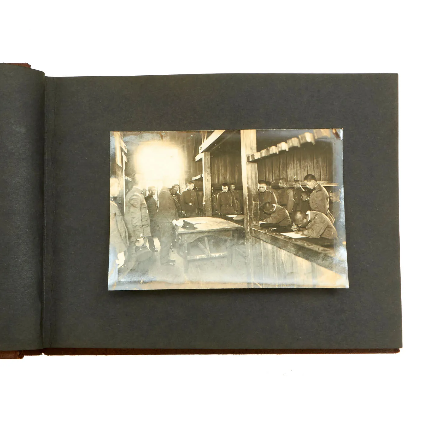 Original Imperial Japanese Army WWII Service Memories Personal Photo Album Featuring Emperor Hirohito - 63 Pictures