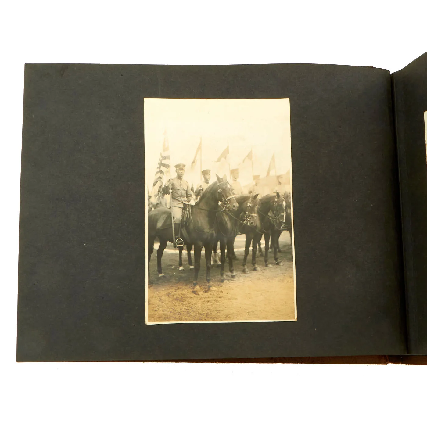 Original Imperial Japanese Army WWII Service Memories Personal Photo Album Featuring Emperor Hirohito - 63 Pictures
