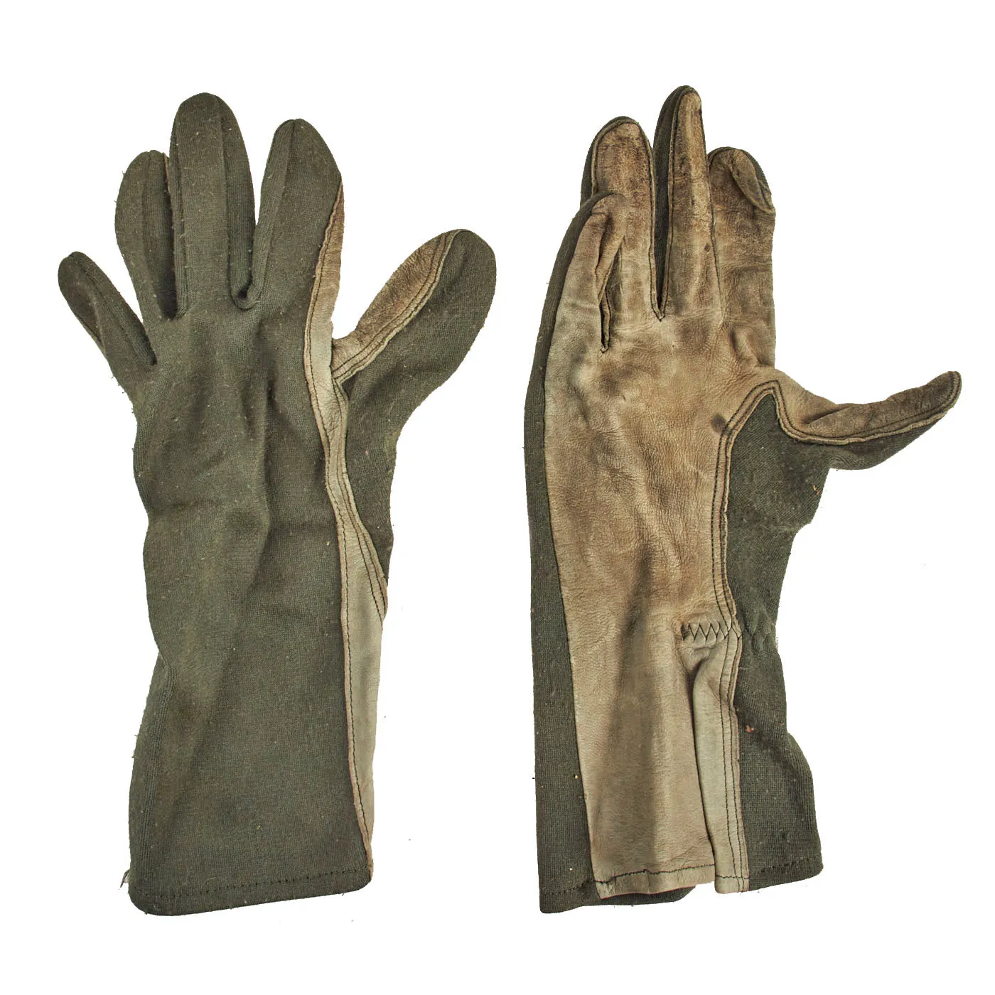 Original U.S. Vietnam War Era Named  Gentex SPH-4 Helmet Helicopter Pilot With Helmet Bag and Flight Gloves - Size Extra Large