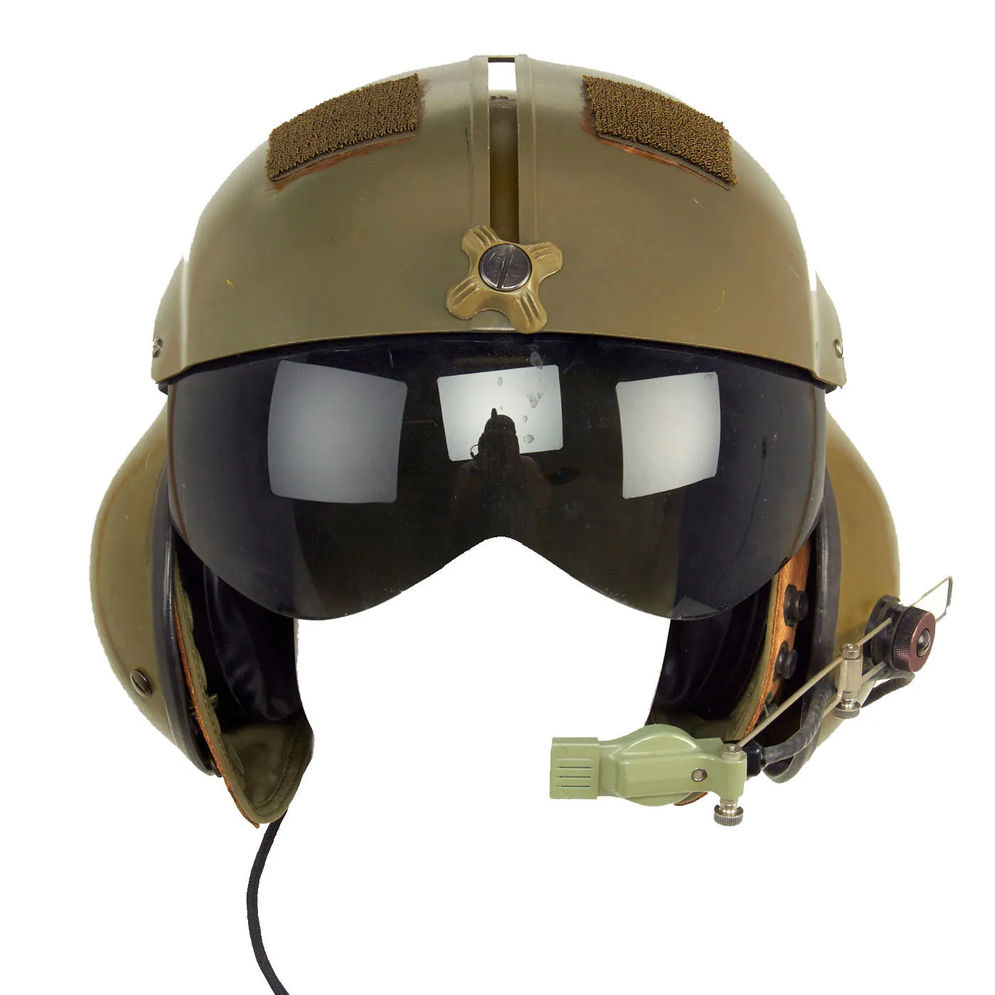 Original U.S. Vietnam War Era Named  Gentex SPH-4 Helmet Helicopter Pilot With Helmet Bag and Flight Gloves - Size Extra Large