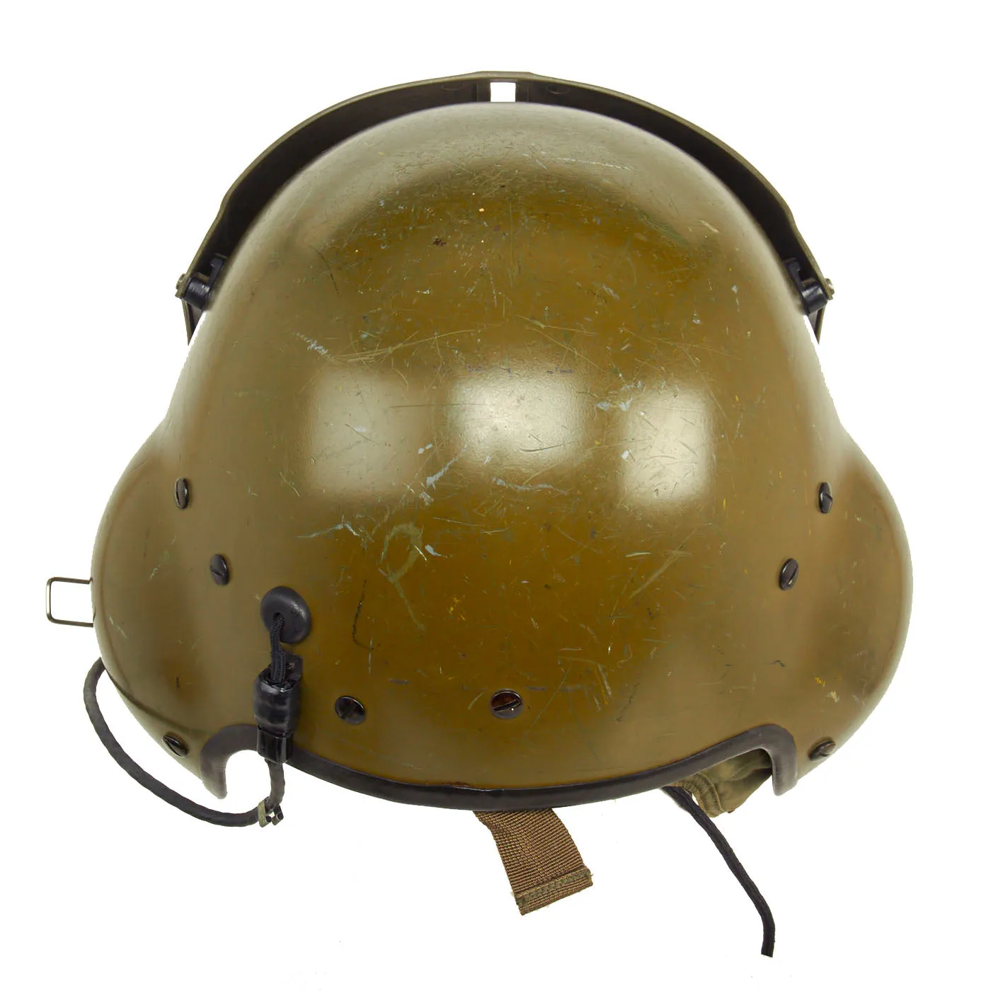 Original U.S. Vietnam War Era Named  Gentex SPH-4 Helmet Helicopter Pilot With Helmet Bag and Flight Gloves - Size Extra Large