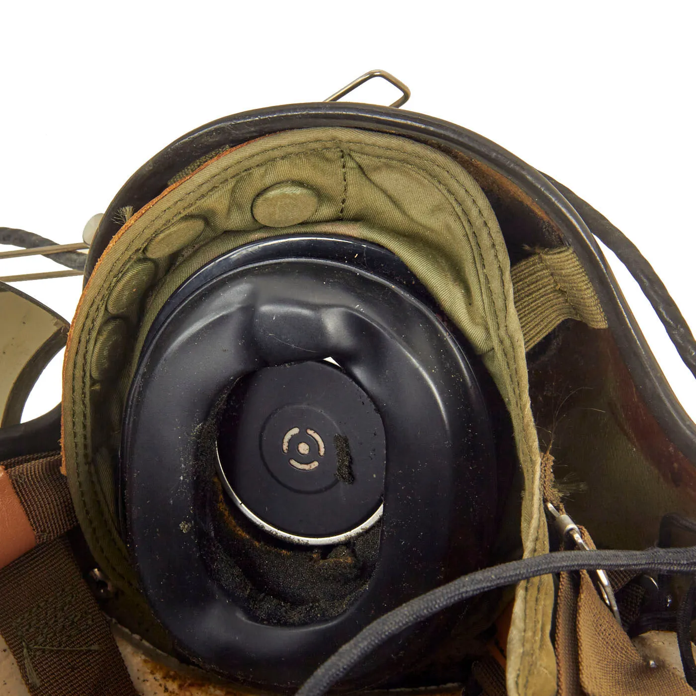 Original U.S. Vietnam War Era Named  Gentex SPH-4 Helmet Helicopter Pilot With Helmet Bag and Flight Gloves - Size Extra Large