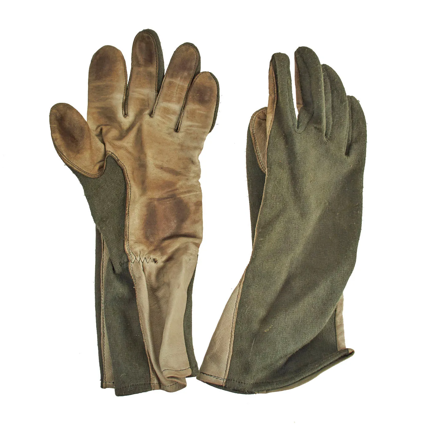 Original U.S. Vietnam War Era Named  Gentex SPH-4 Helmet Helicopter Pilot With Helmet Bag and Flight Gloves - Size Extra Large